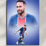 wall mounted neymar jr metal poster