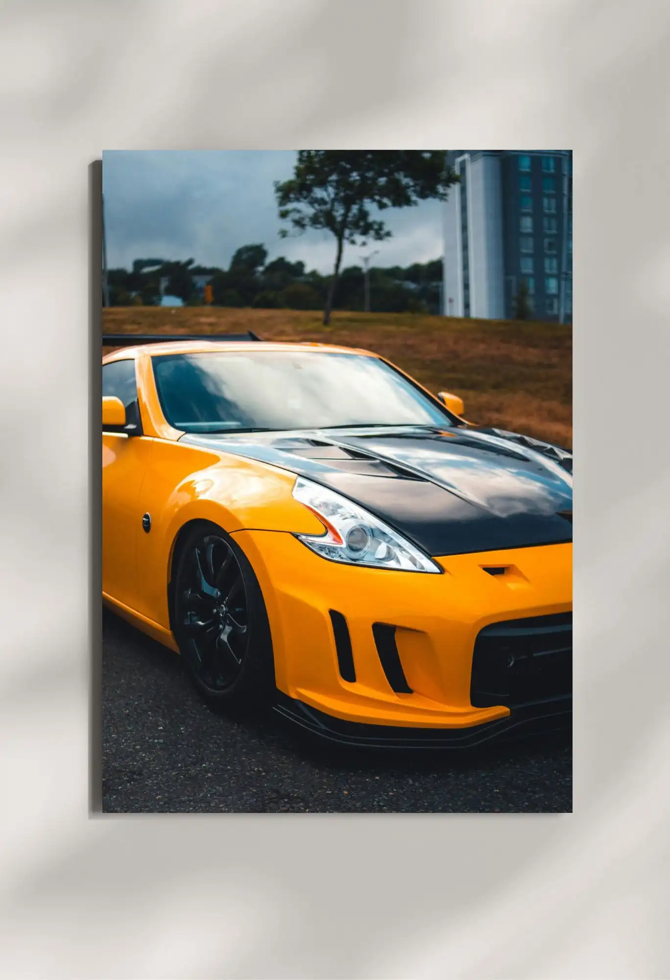 wall mounted nissan 370z supercar metal poster