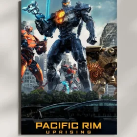 wall mounted pacific rim movie metal poster