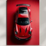 wall mounted porsche 911 gt3 rs metal poster