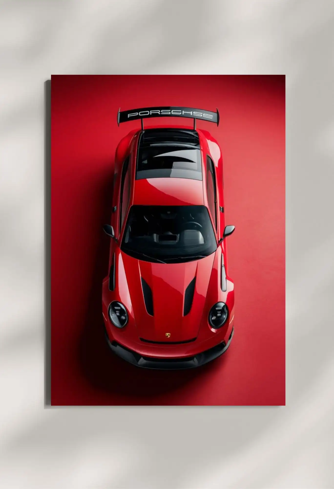 wall mounted porsche 911 gt3 rs metal poster