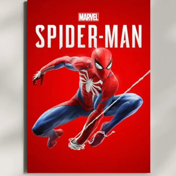 wall mounted spiderman movie metal poster