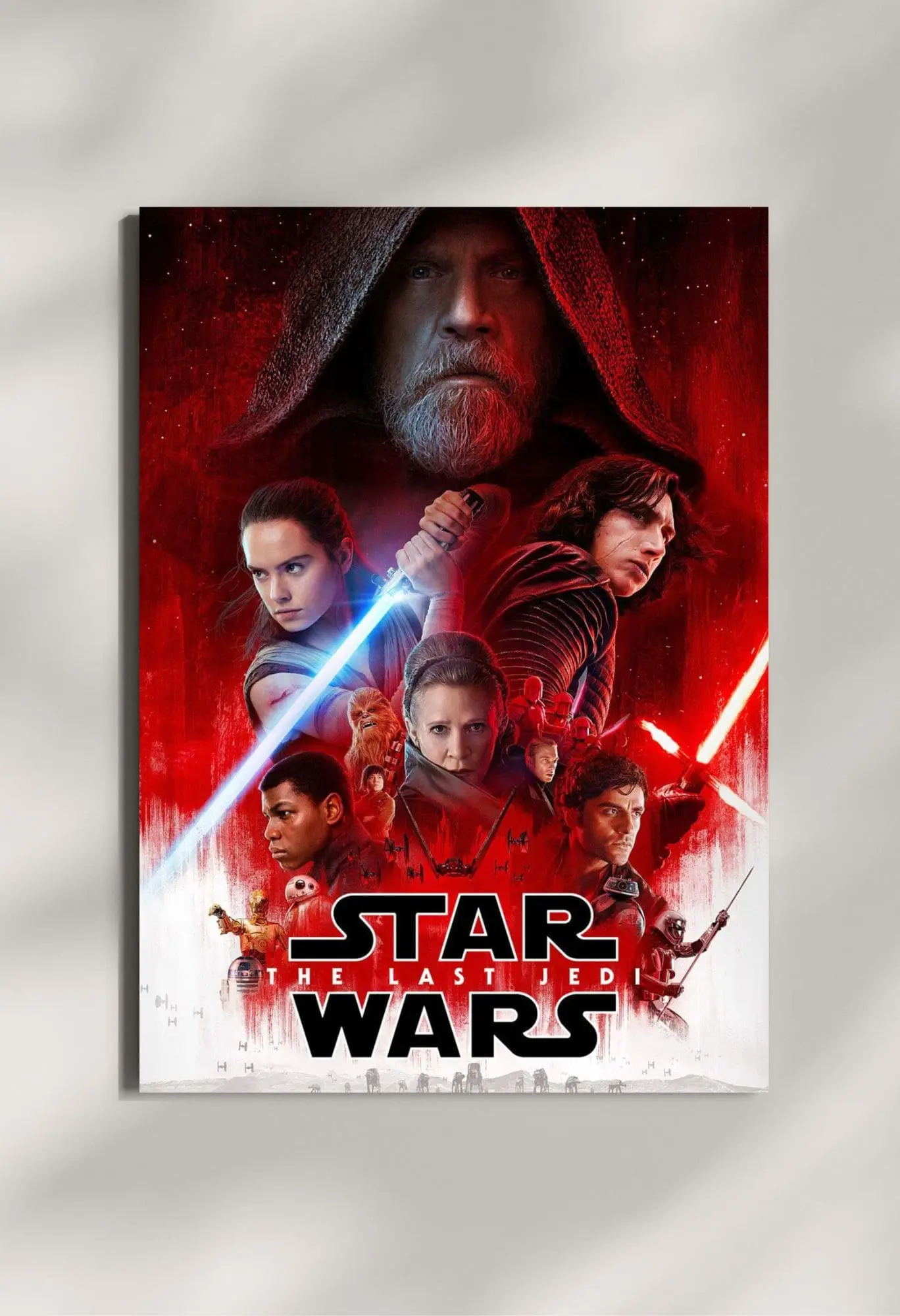 wall mounted star wars movie metal poster