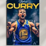 wall mounted stephen curry metal poster