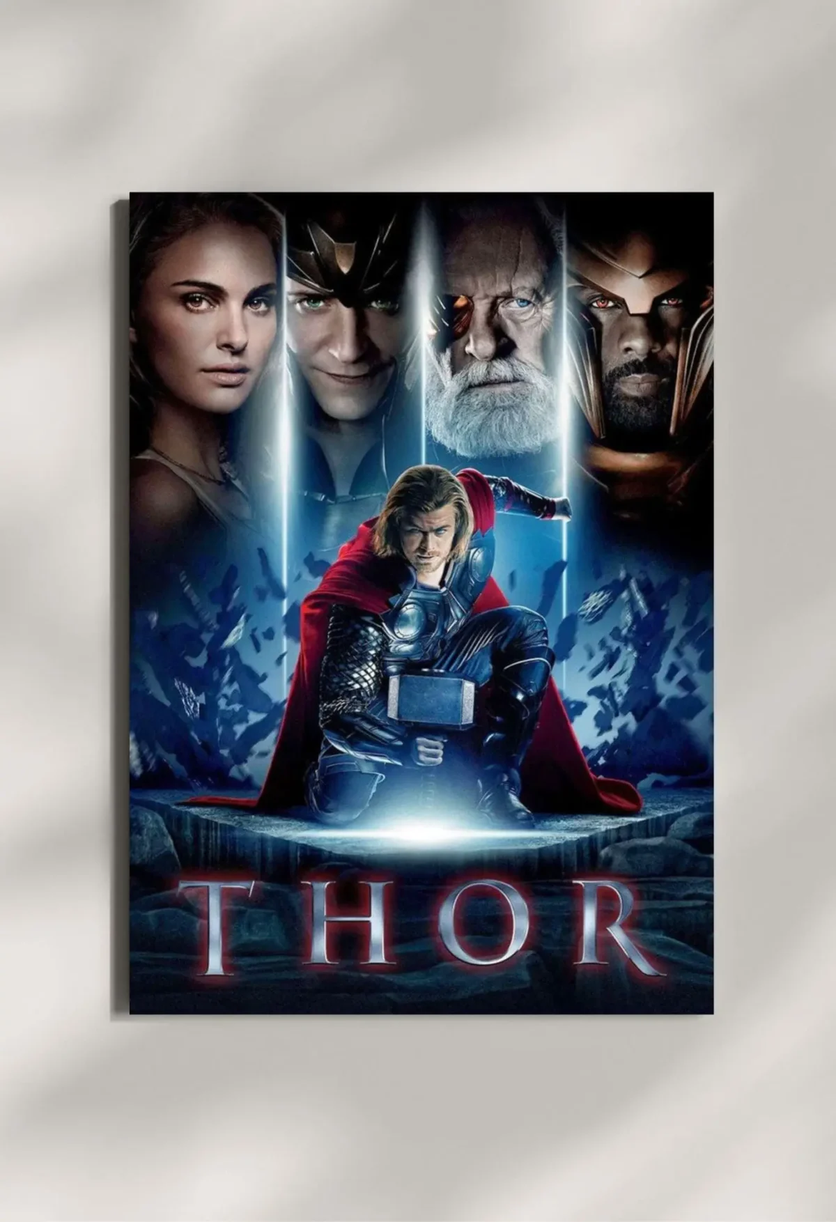 wall mounted thor movie metal poster