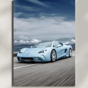 wall mounted vencer sarthe supercar metal poster