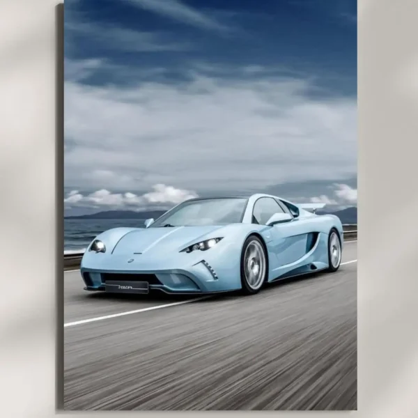 wall mounted vencer sarthe supercar metal poster
