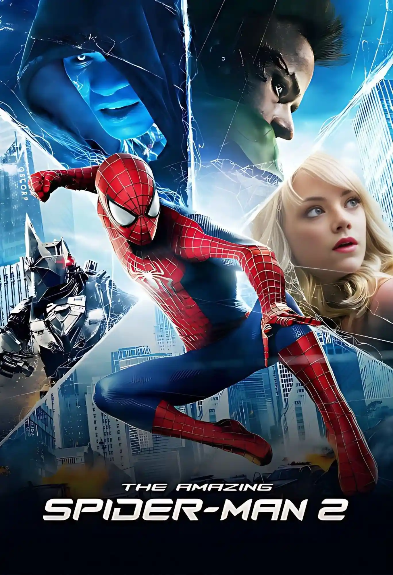 amazing spiderman 2 movie metal poster