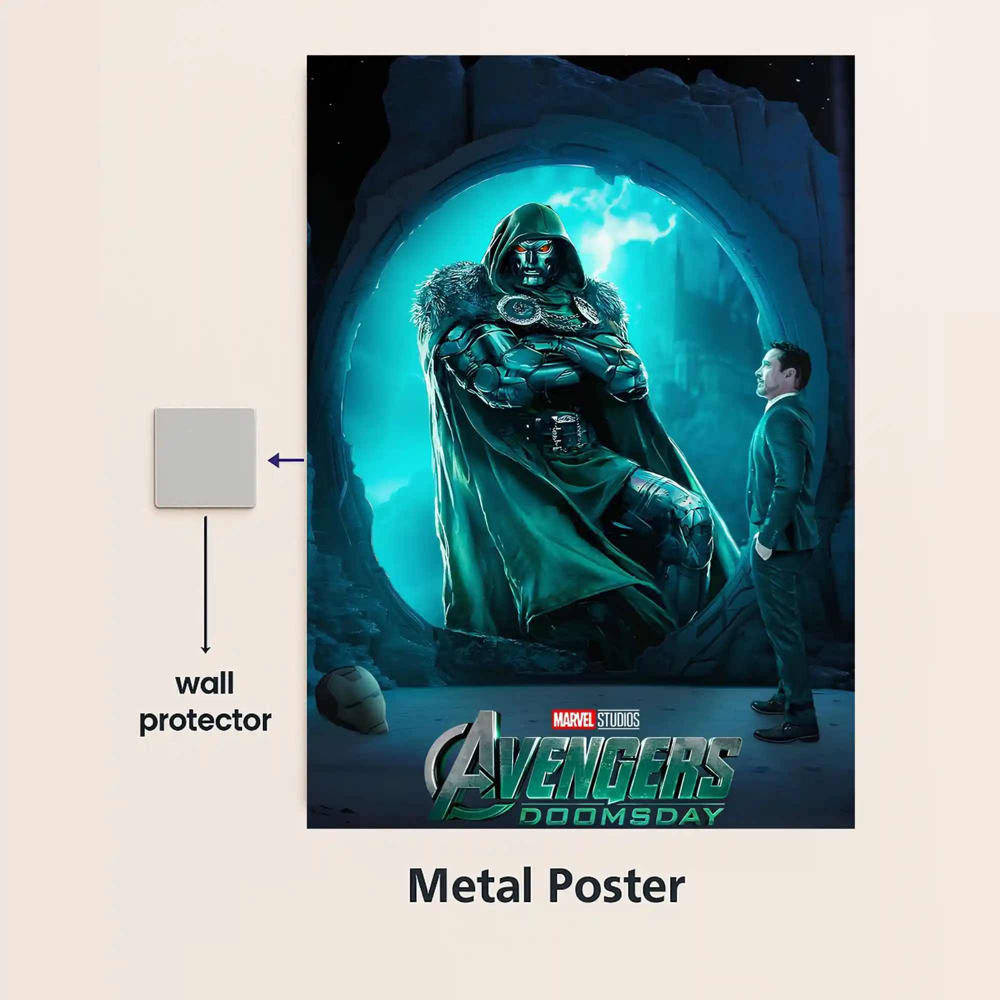 avengers doomsday movie metal poster with wall poster