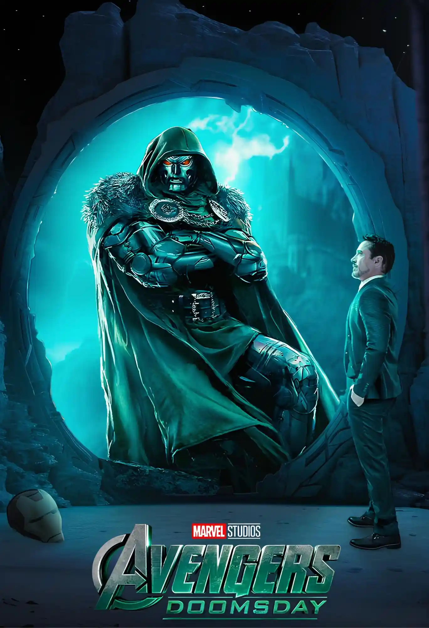 avengers doomsday movie metal poster