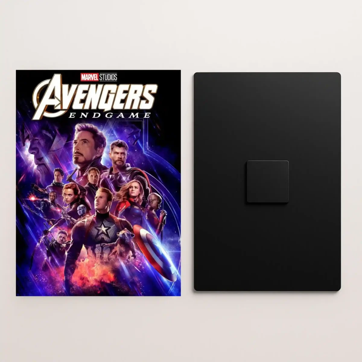 avengers endgame movie metal poster front and back preview