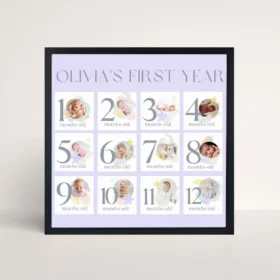 baby first year frame front view
