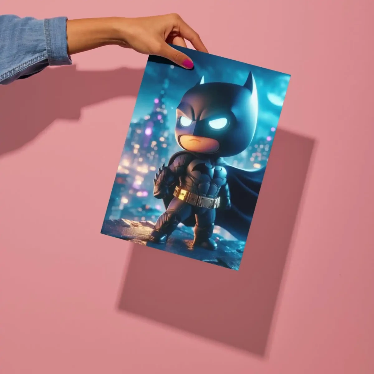 batman dark knight chibi metal poster preview