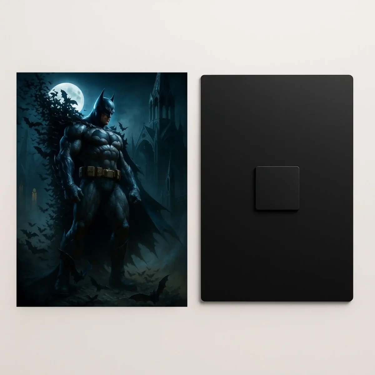 batman dark knight metal poster front and back preview
