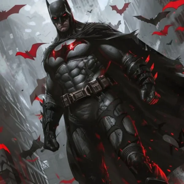 batman red metal poster