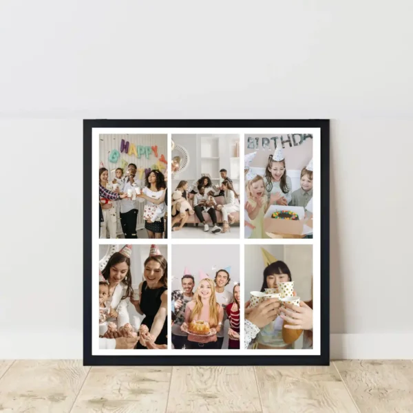 birthday happiness frame on floor