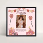 birthday spark frame front view