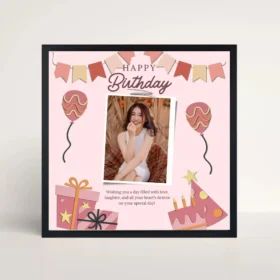 birthday spark frame front view