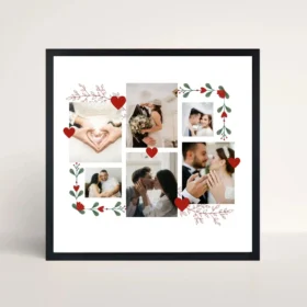 blissful moments collage frame front view