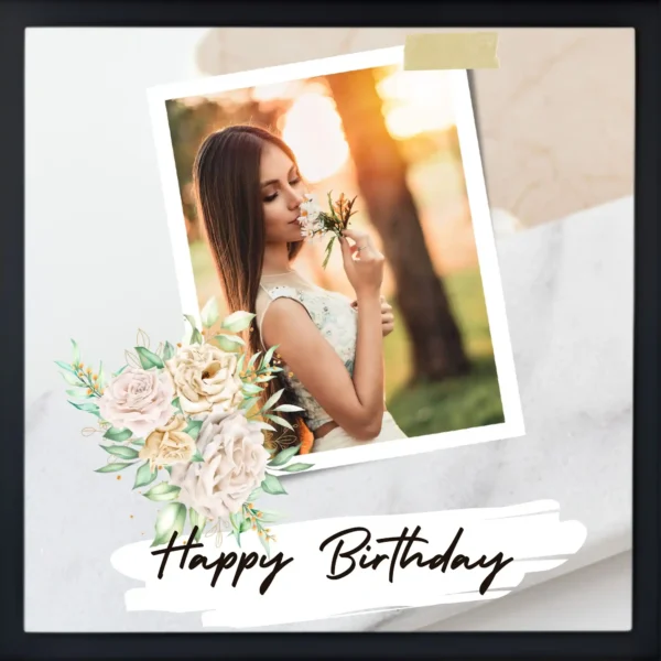 blooming wishes frame