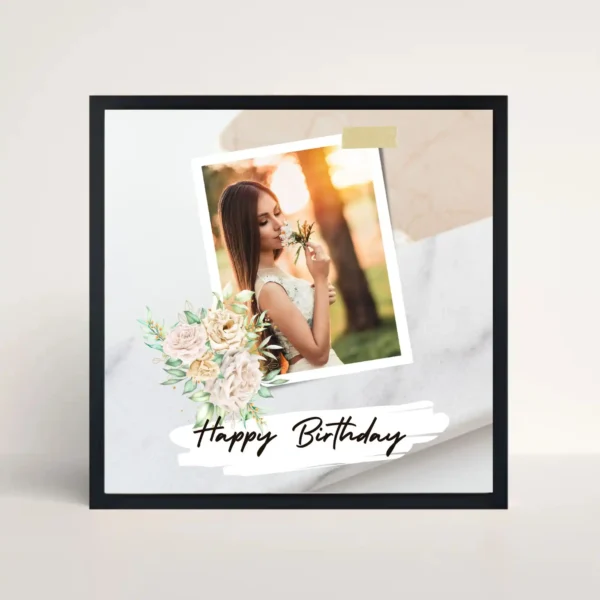 blooming wishes frame front view