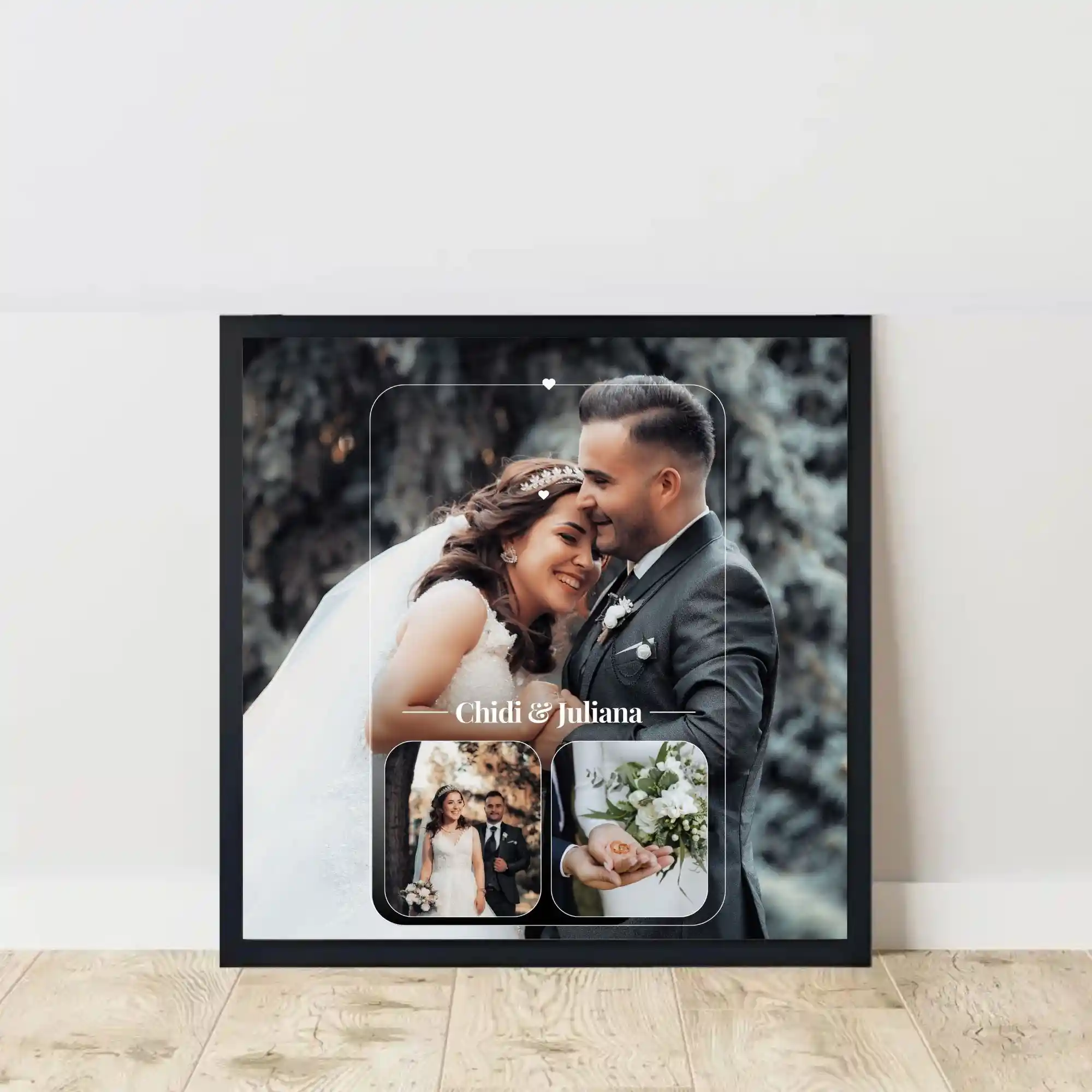 bond of love frame on floor