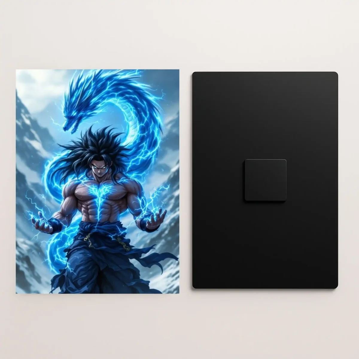 broly metal poster front and back preview