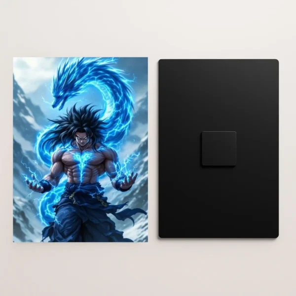 broly metal poster front and back preview