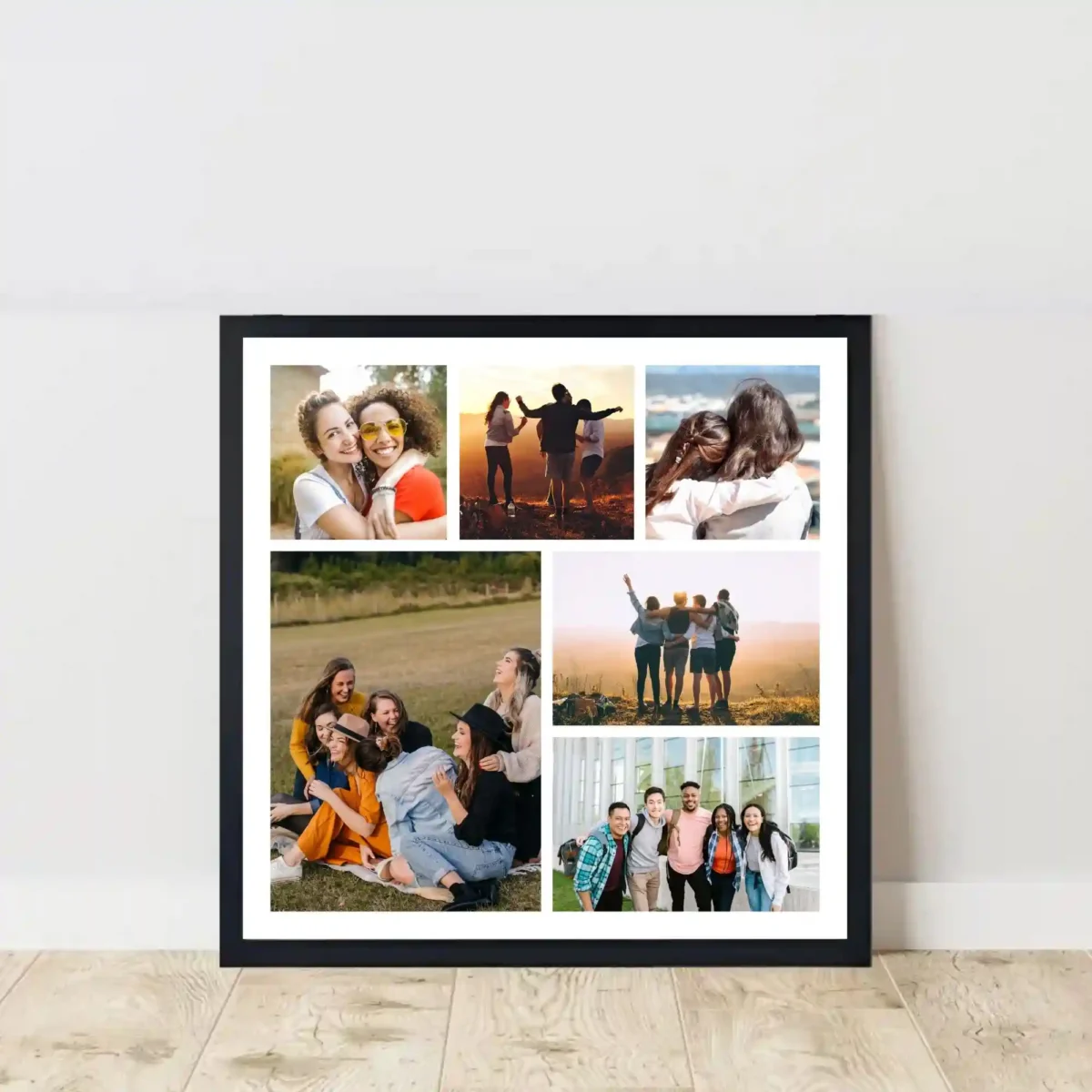 captured happiness frame on floor