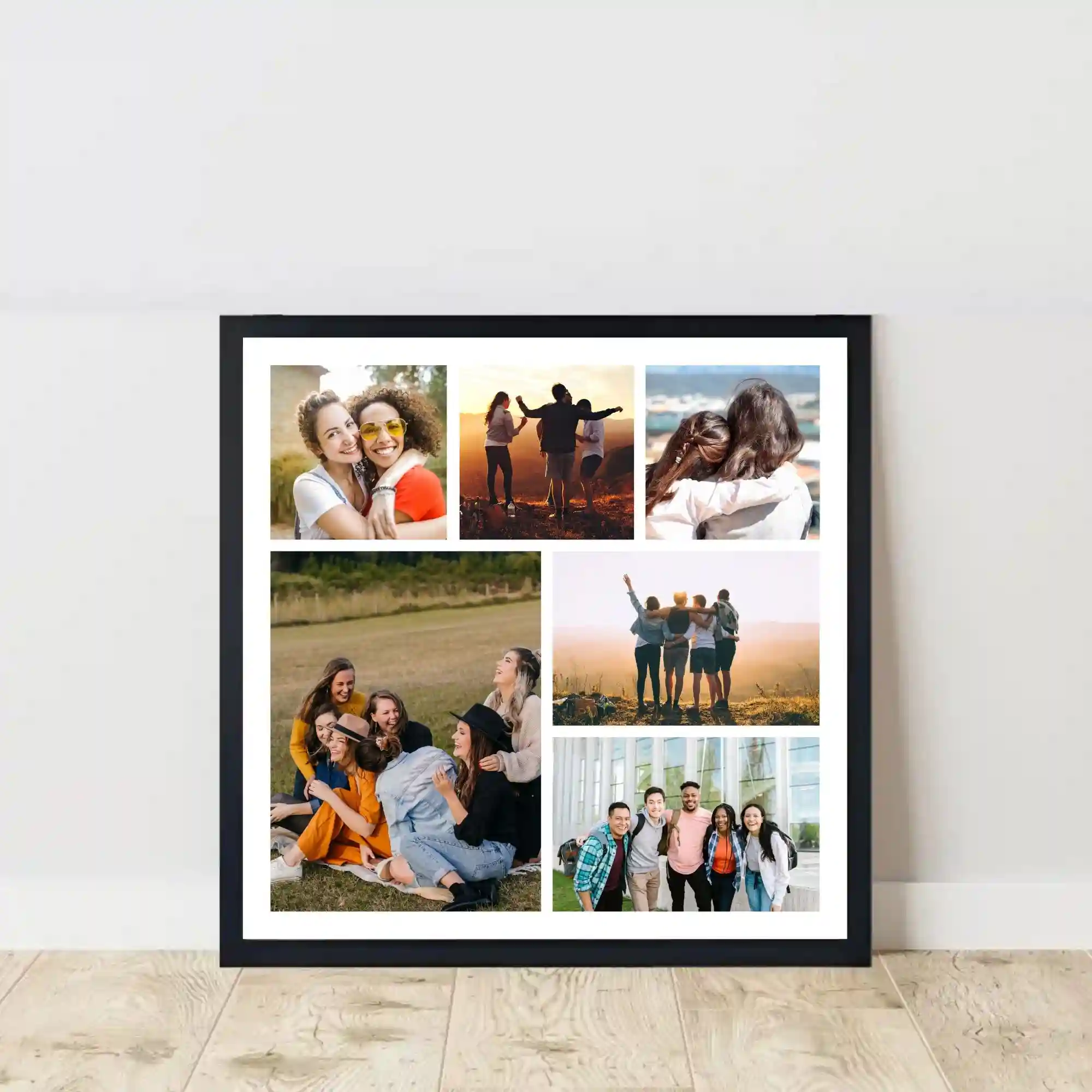 captured happiness frame on floor