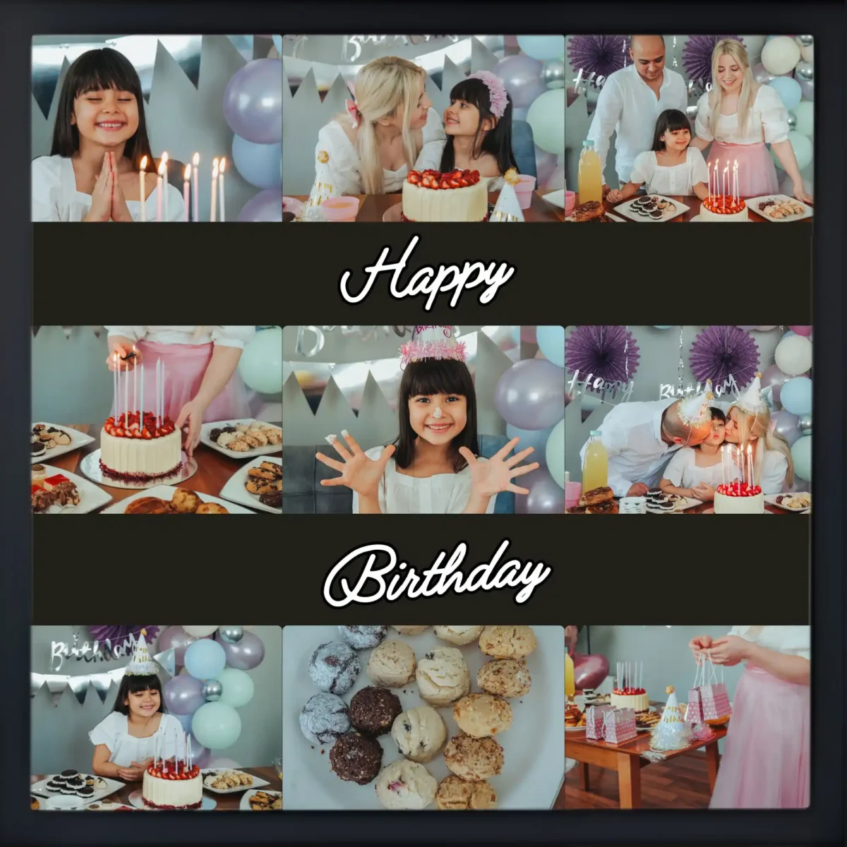 celebration collage birthday frame