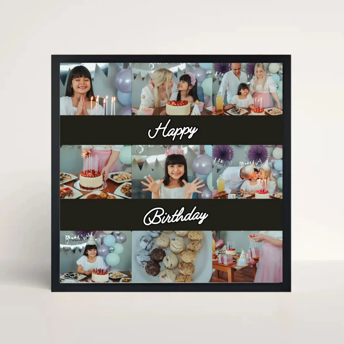 celebration collage birthday frame front view celebration collage birthday frame front view