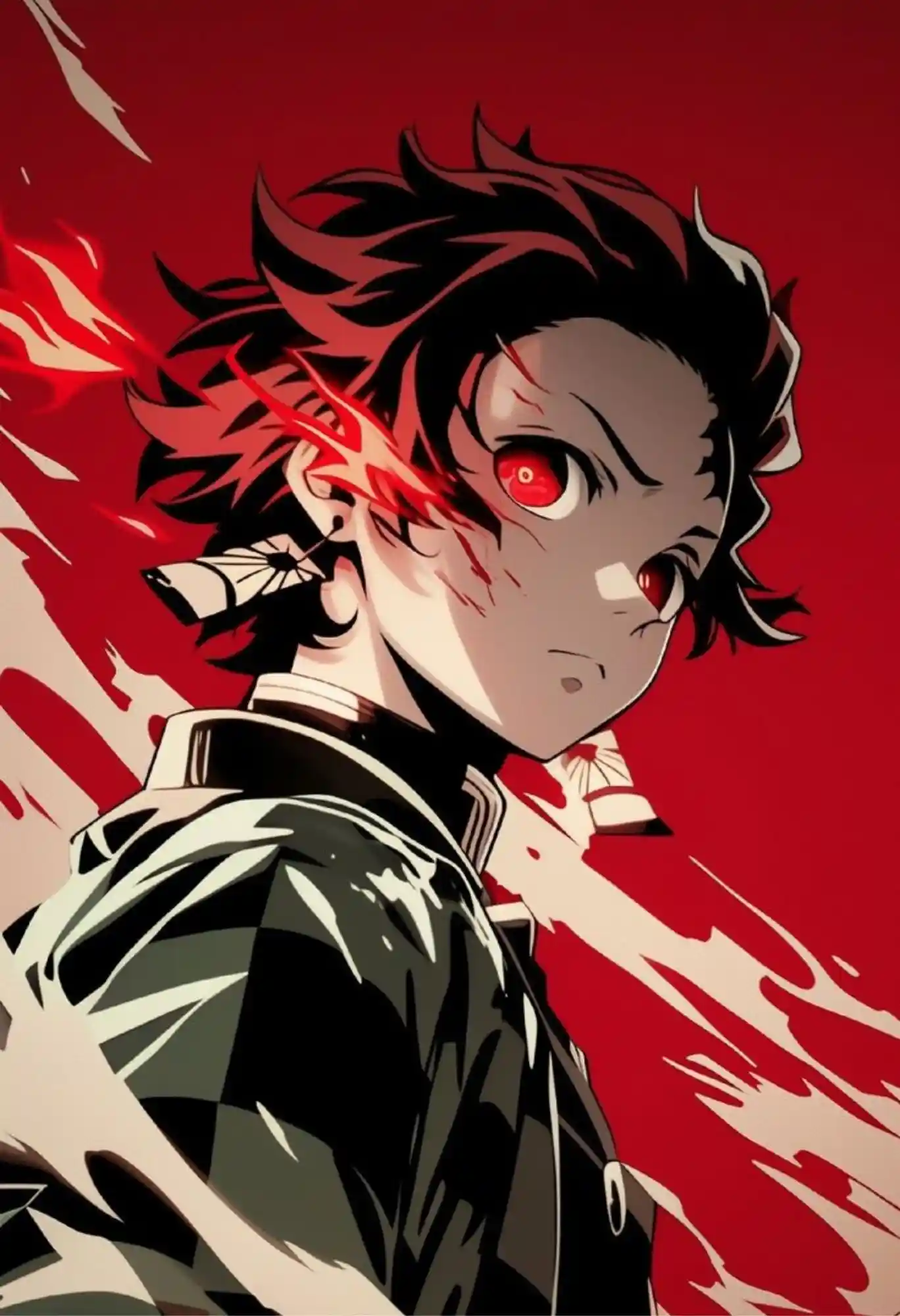 demon slayer tanjiro kamado metal poster