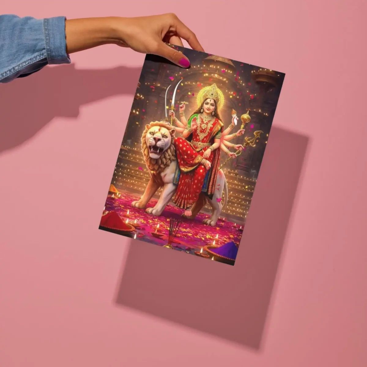 durga maa metal poster preview