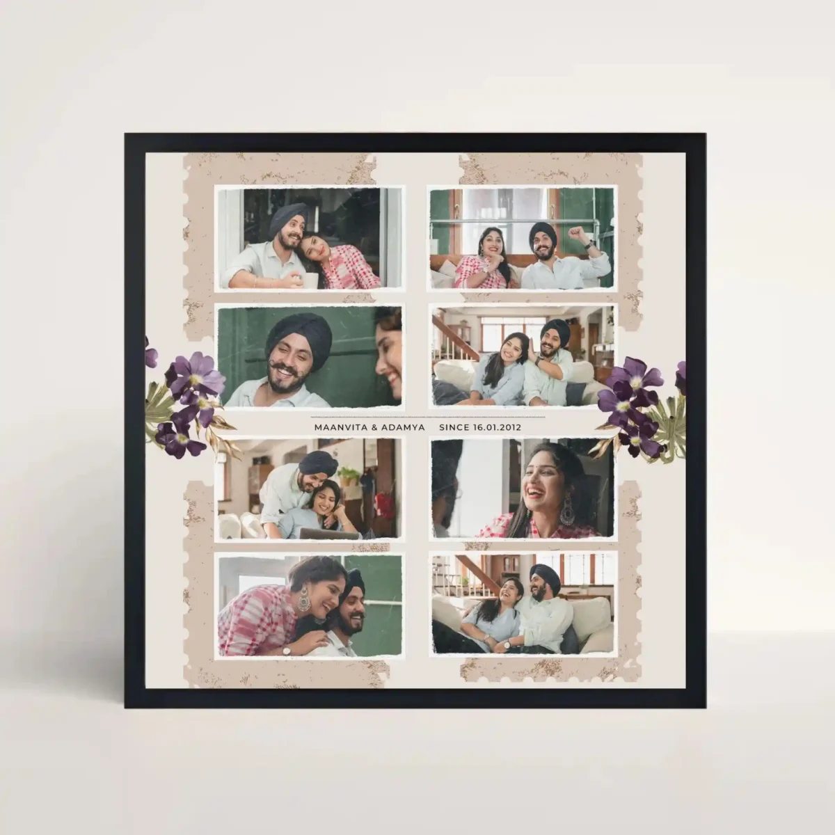 endless love story frame front view