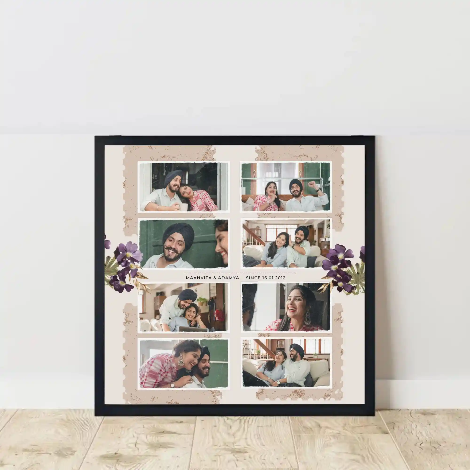 endless love story frame on floor