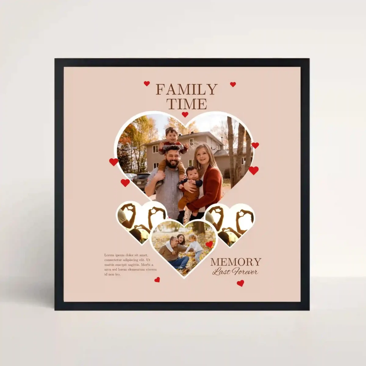 family time frame front view