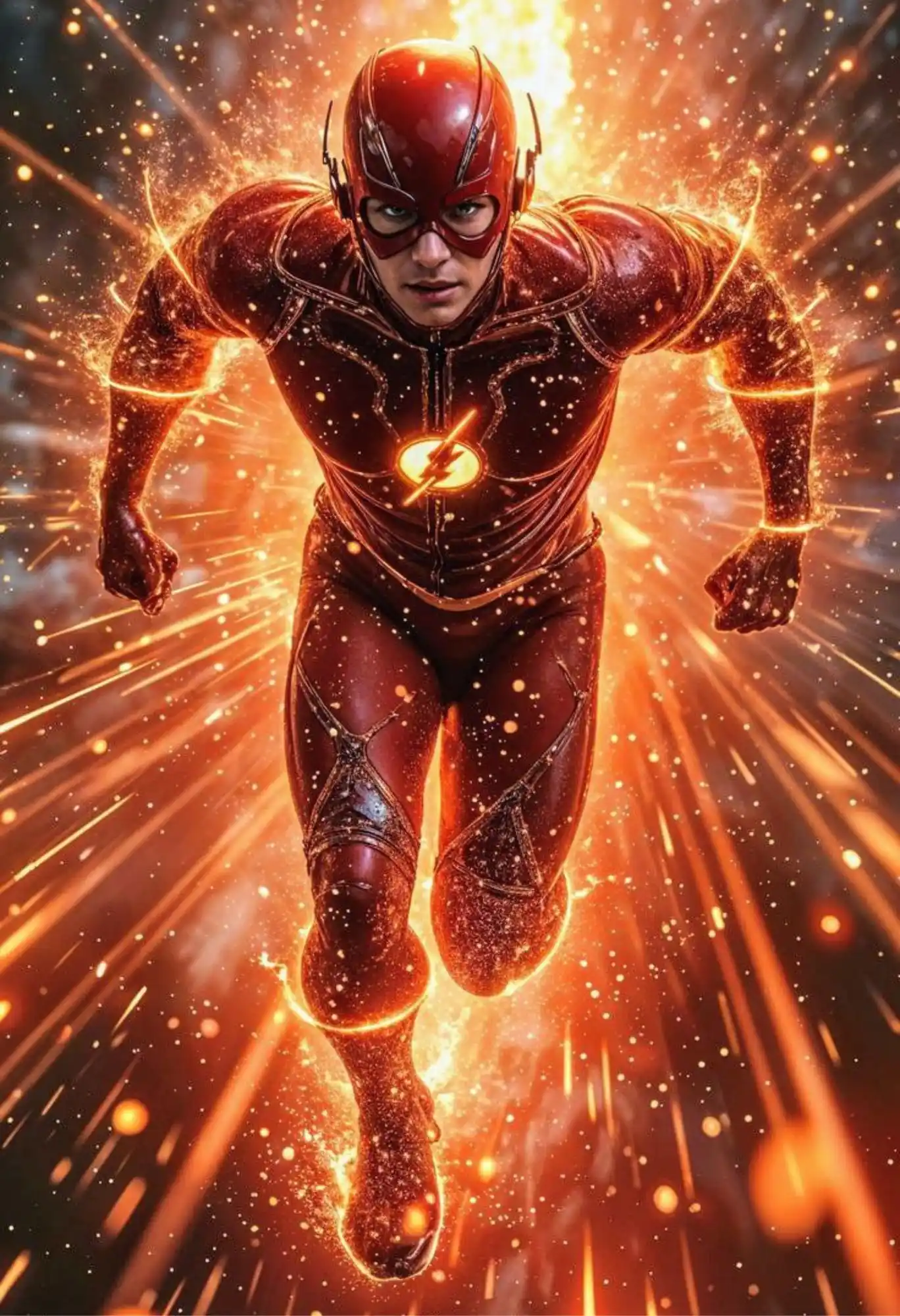 flash lightning bolt metal poster