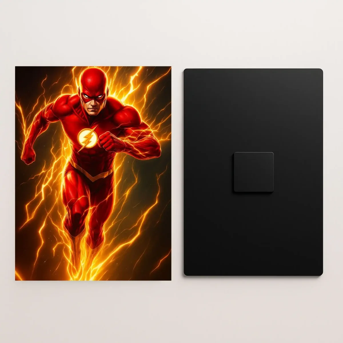flash metal poster front and back preview