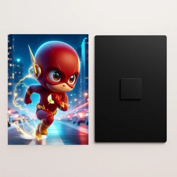 flash thunder chibi metal poster front and back preview