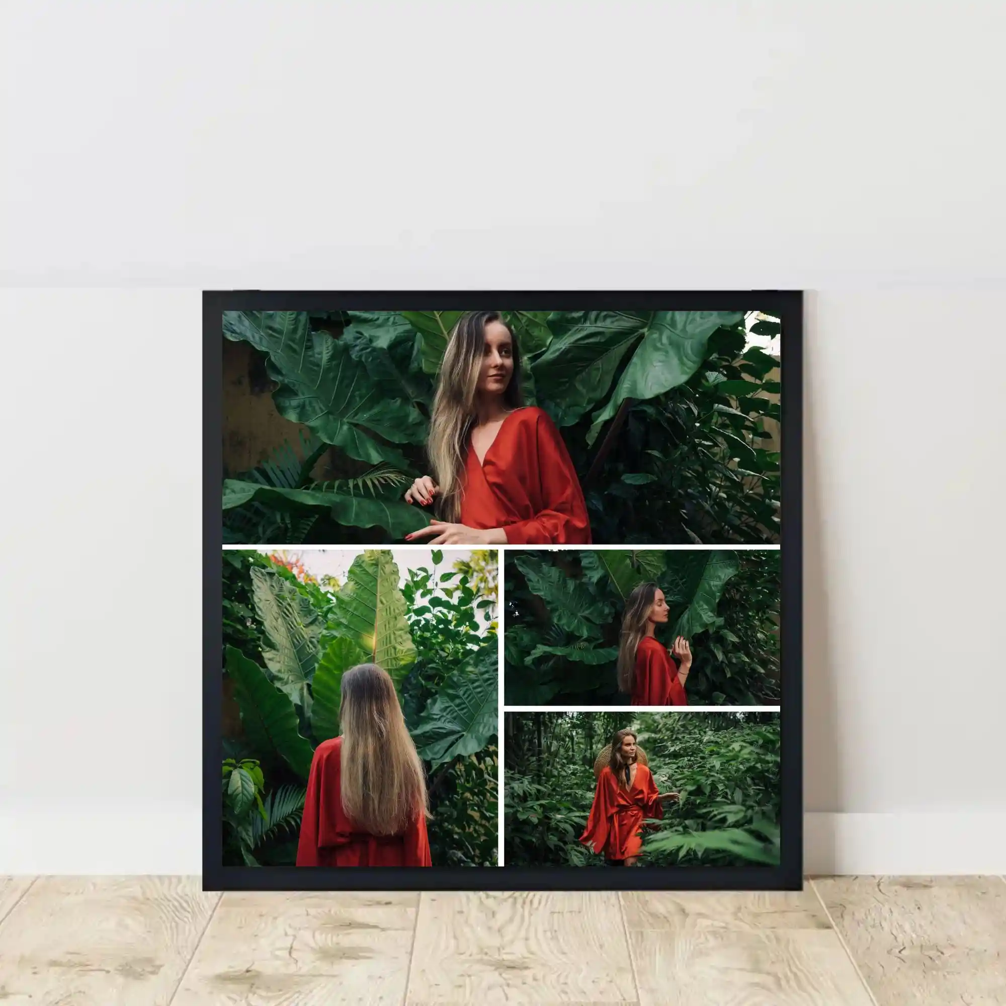 flourishing beauty frame on floor