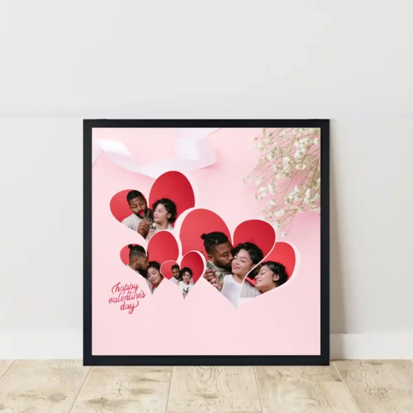 forever in hearts frame on floor