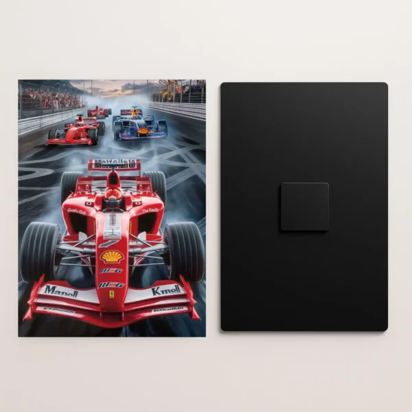 formula one championship metal poster front and back preview