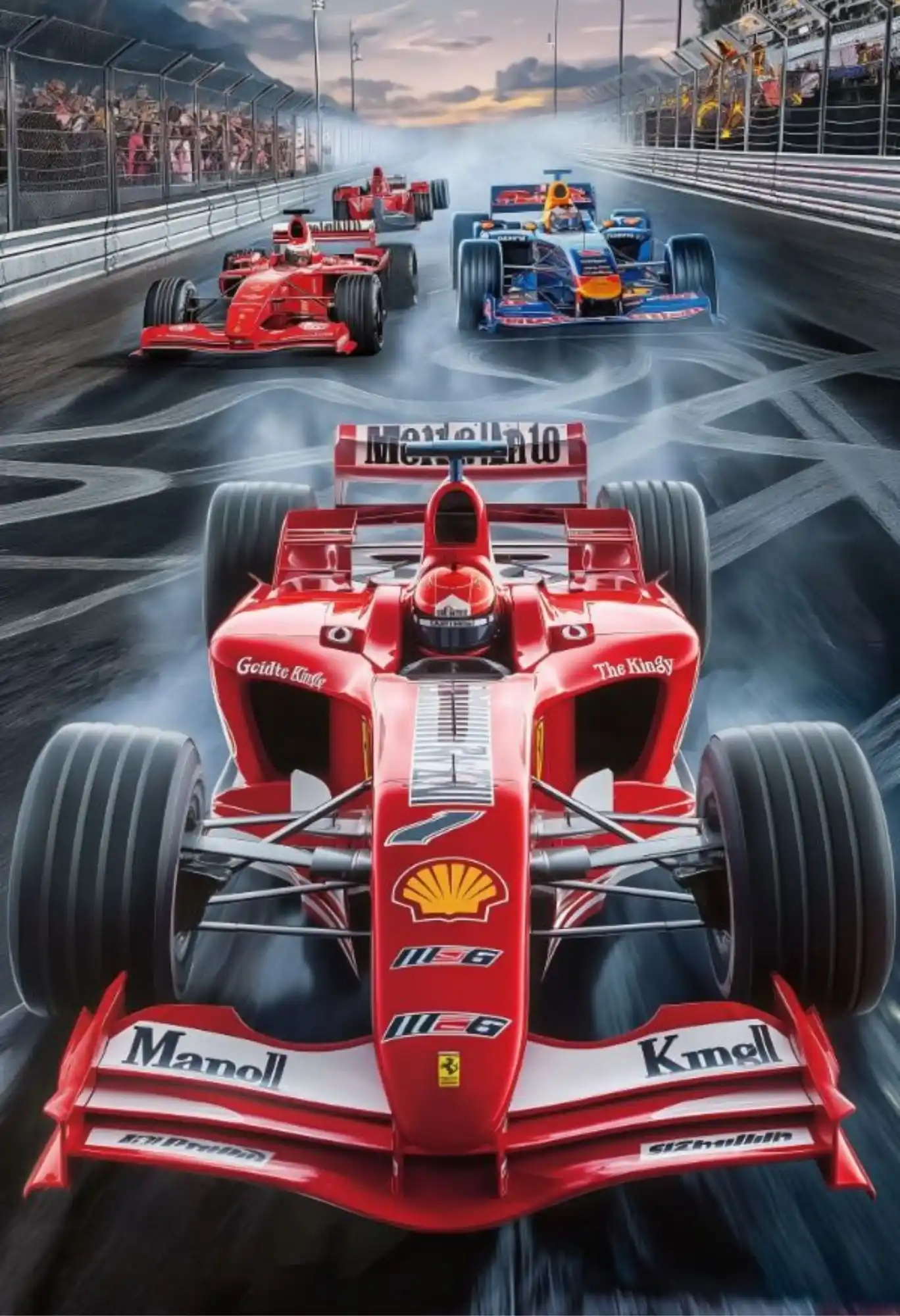 formula one championship metal poster