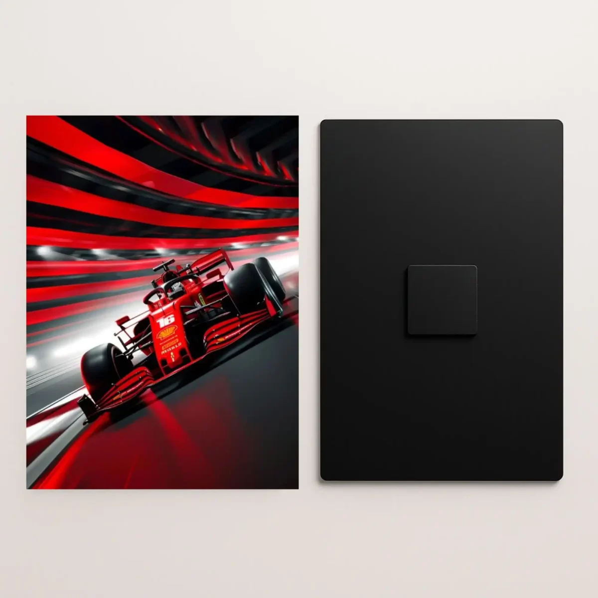 formula one nitro rush metal poster front and back preview