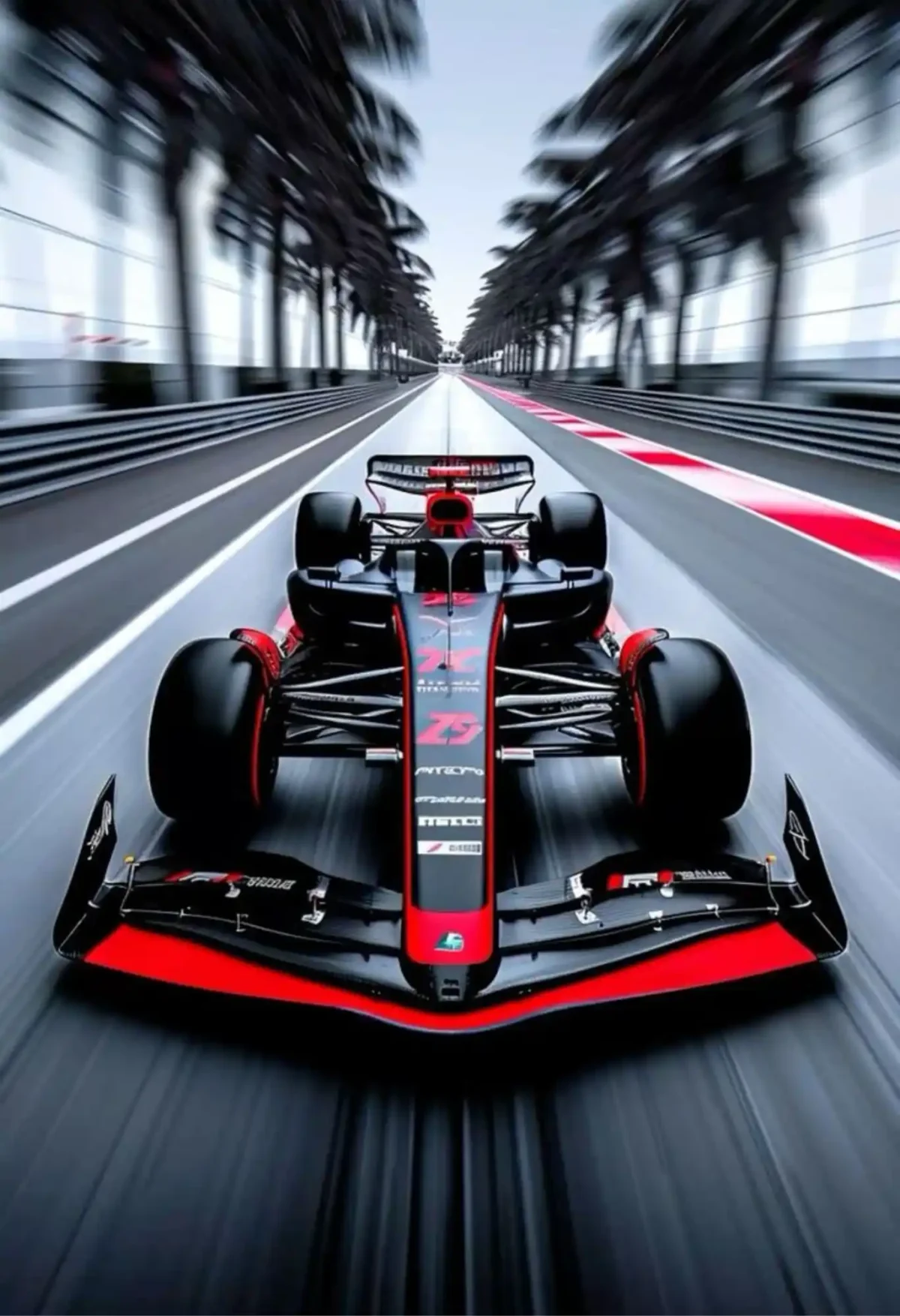 formula one speed track metal poster