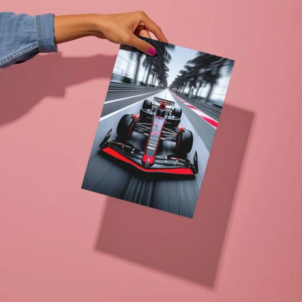 formula one speed track metal poster preview
