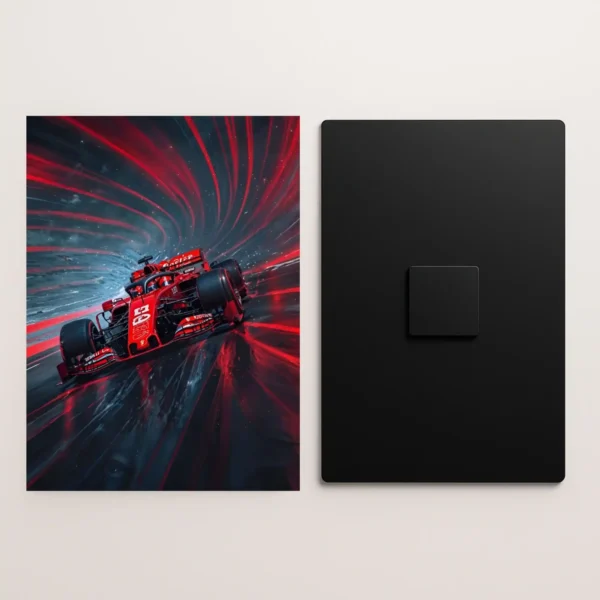 formula one turbo drift metal poster front and back preview
