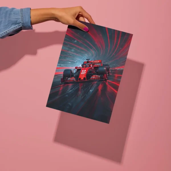 formula one turbo drift metal poster preview