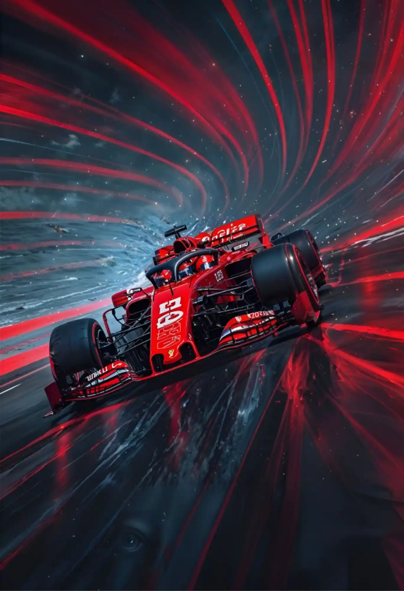 formula one turbo drift metal poster